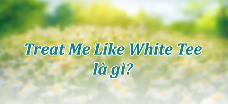 Treat Me Like White Tee là gì? Ca khúc Viral Tiktok